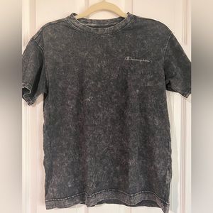 Champion black tie dye t shirt